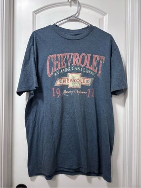 Men’s Classic Logo T‑Shirt in Washed Blue